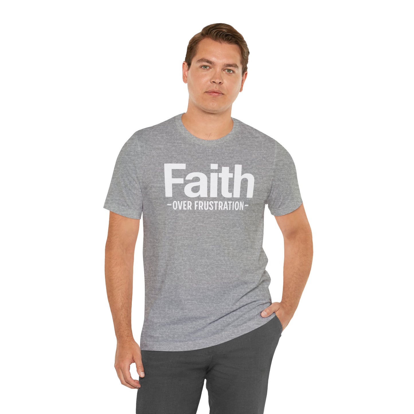 Faith Over Frustration Unisex Tee | Inspirational T-Shirt, Motivational Gift, Positive Vibe Apparel, Everyday Wear, Casual Outfit