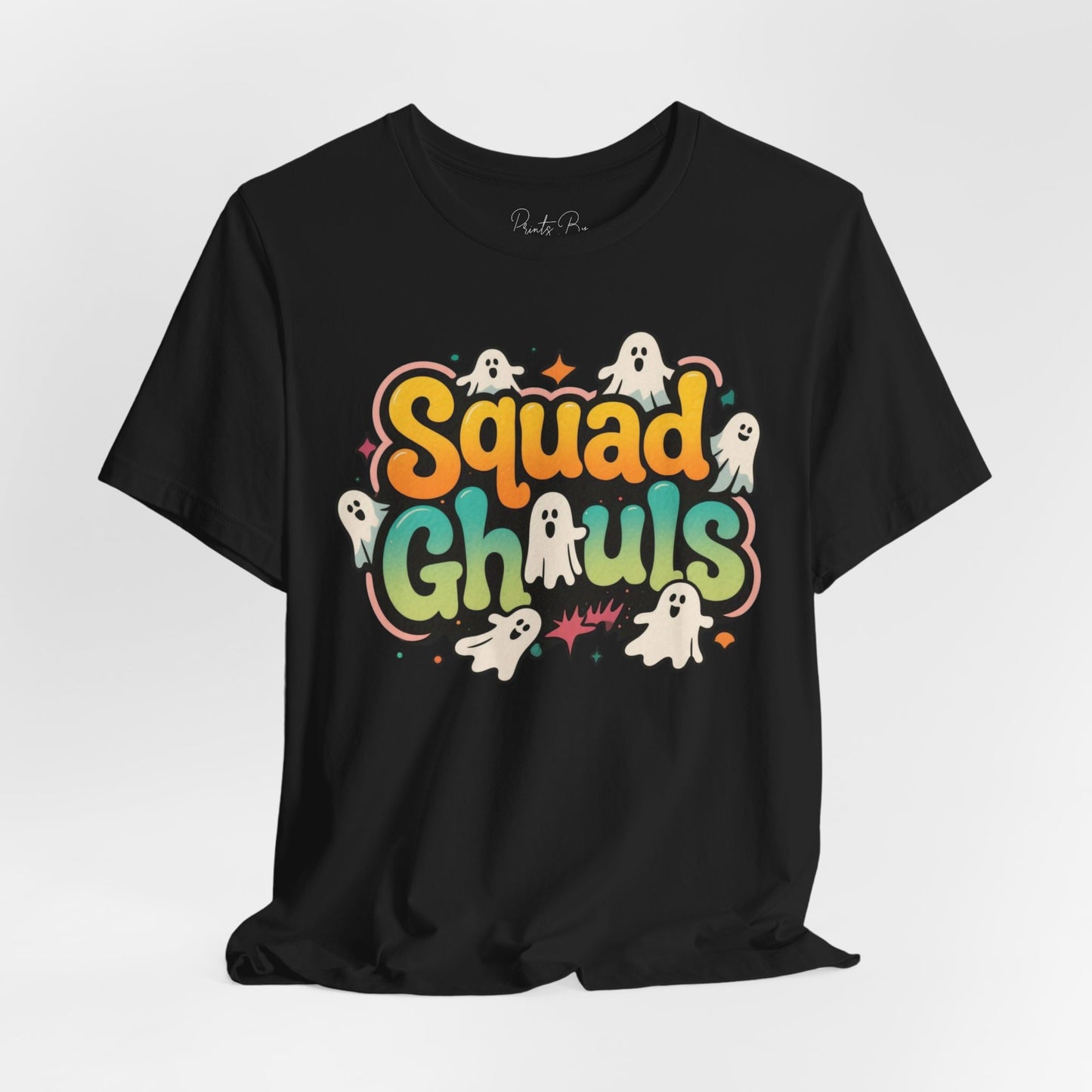 Unisex Ghost Squad Tee, Halloween Shirt, Cute Graphic Tee, Casual Wear, Party Outfits, Fun Gift Idea