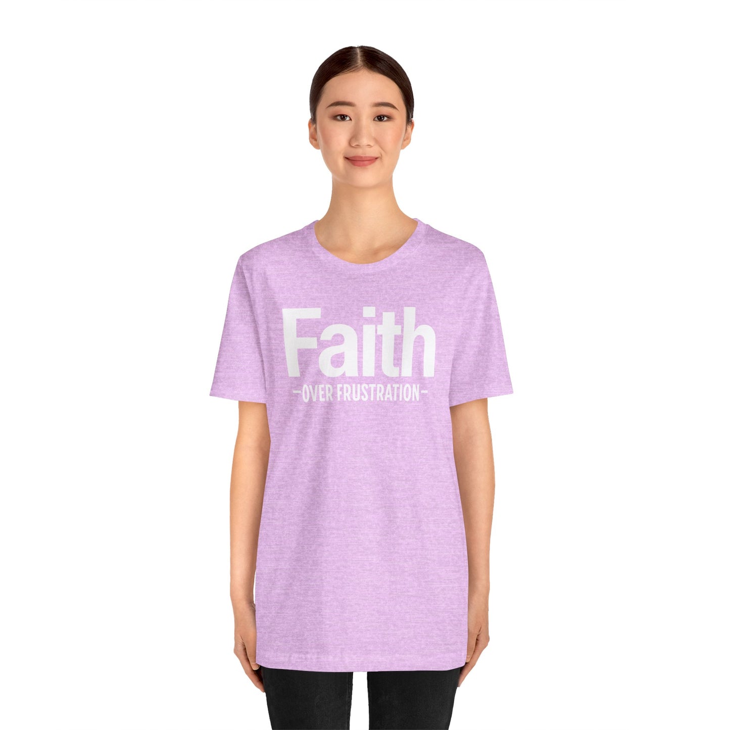 Faith Over Frustration Unisex Tee | Inspirational T-Shirt, Motivational Gift, Positive Vibe Apparel, Everyday Wear, Casual Outfit