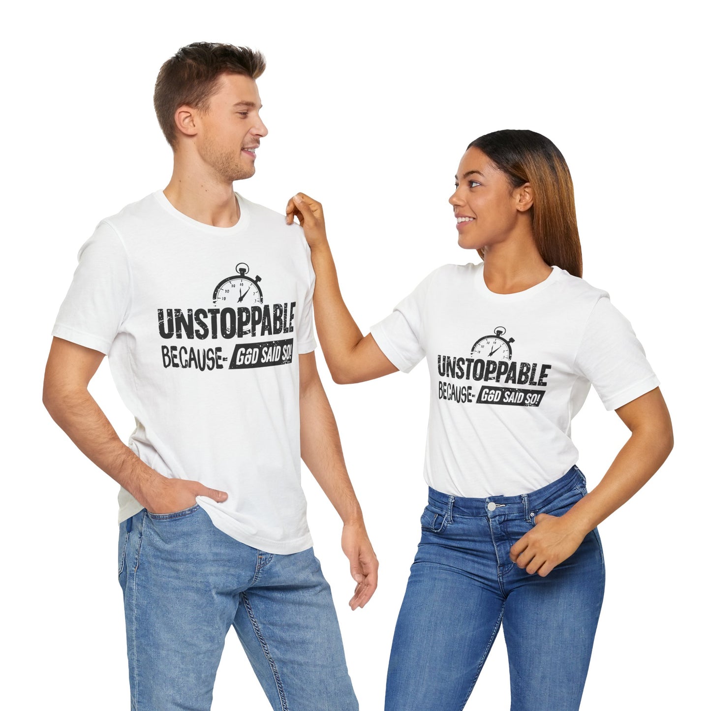 Unstoppable God's Promise Tee - Motivational Shirt, Inspirational Fashion, Faith Gift, Casual Wear, Everyday Tee