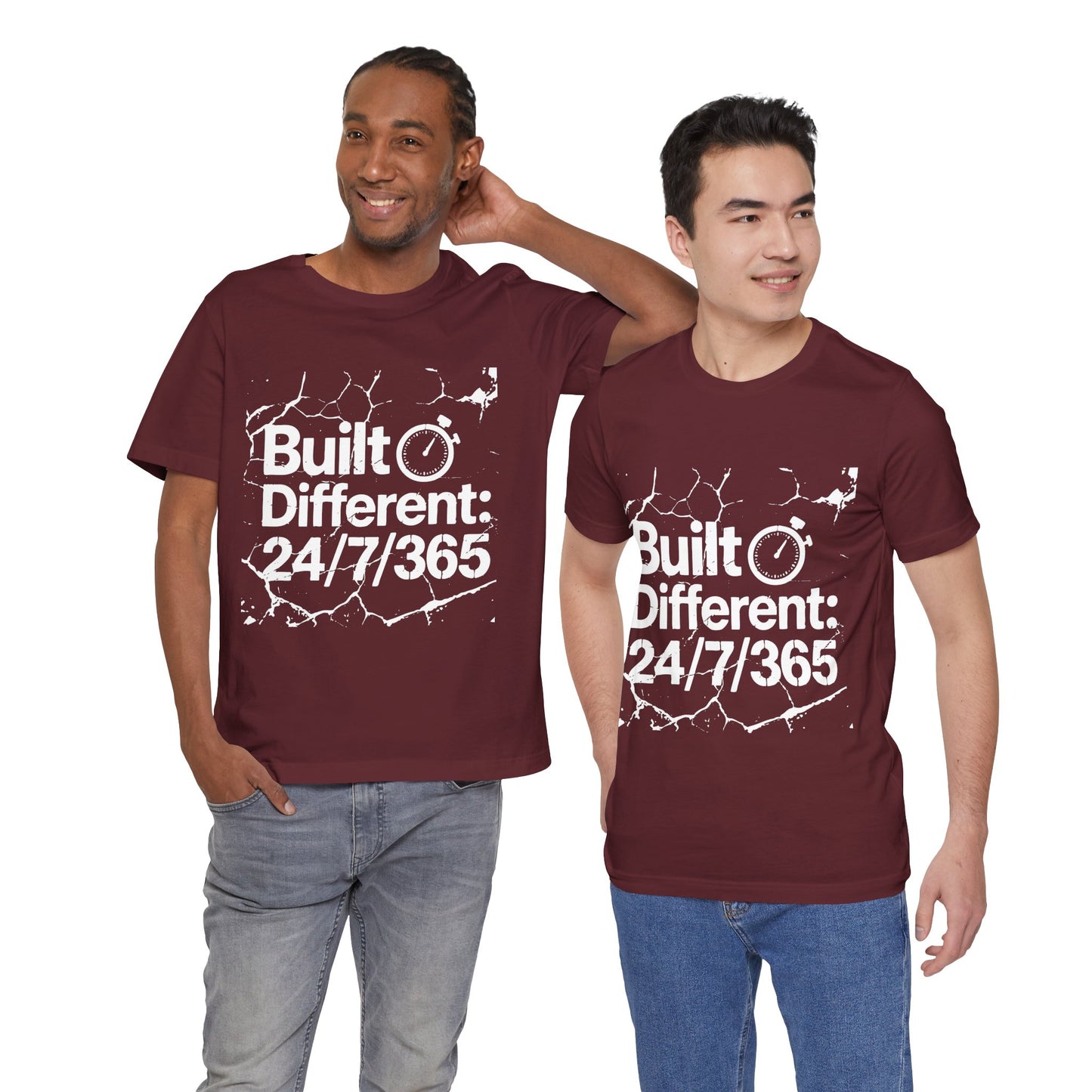 Built Different Graphic Tee | Unisex T-Shirt for Motivated Individuals | Perfect for Everyday Wear, Workout, Gifts, and Events
