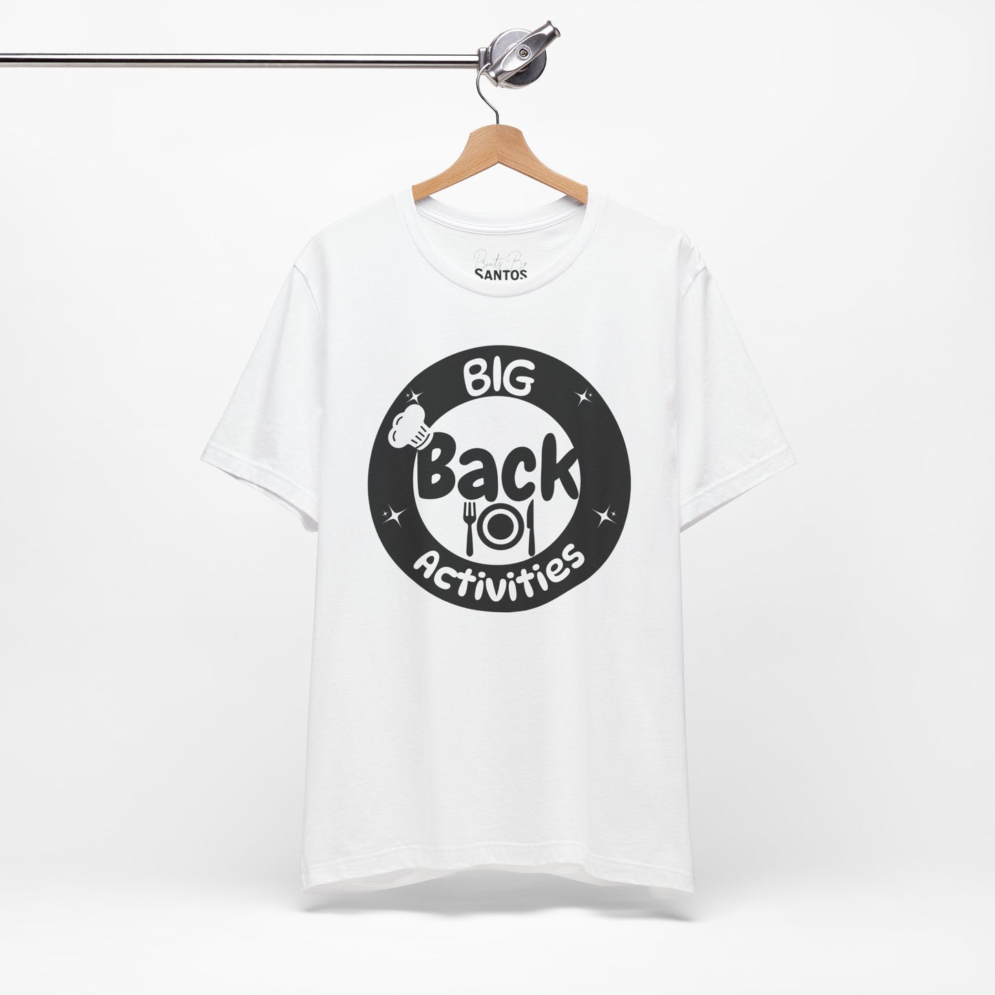 Big Back Activities Tee, Fun Casual Shirt, Family Game Night T-Shirt, Perfect for Gatherings, Unisex Jersey Tee