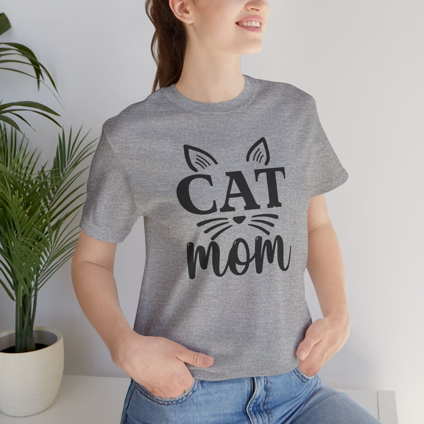 Cat Mom Tee, Unisex T-Shirt for Cat Lovers, Gift for Pet Moms, Funny Cat Apparel, Cute Kitten Lovers Tee