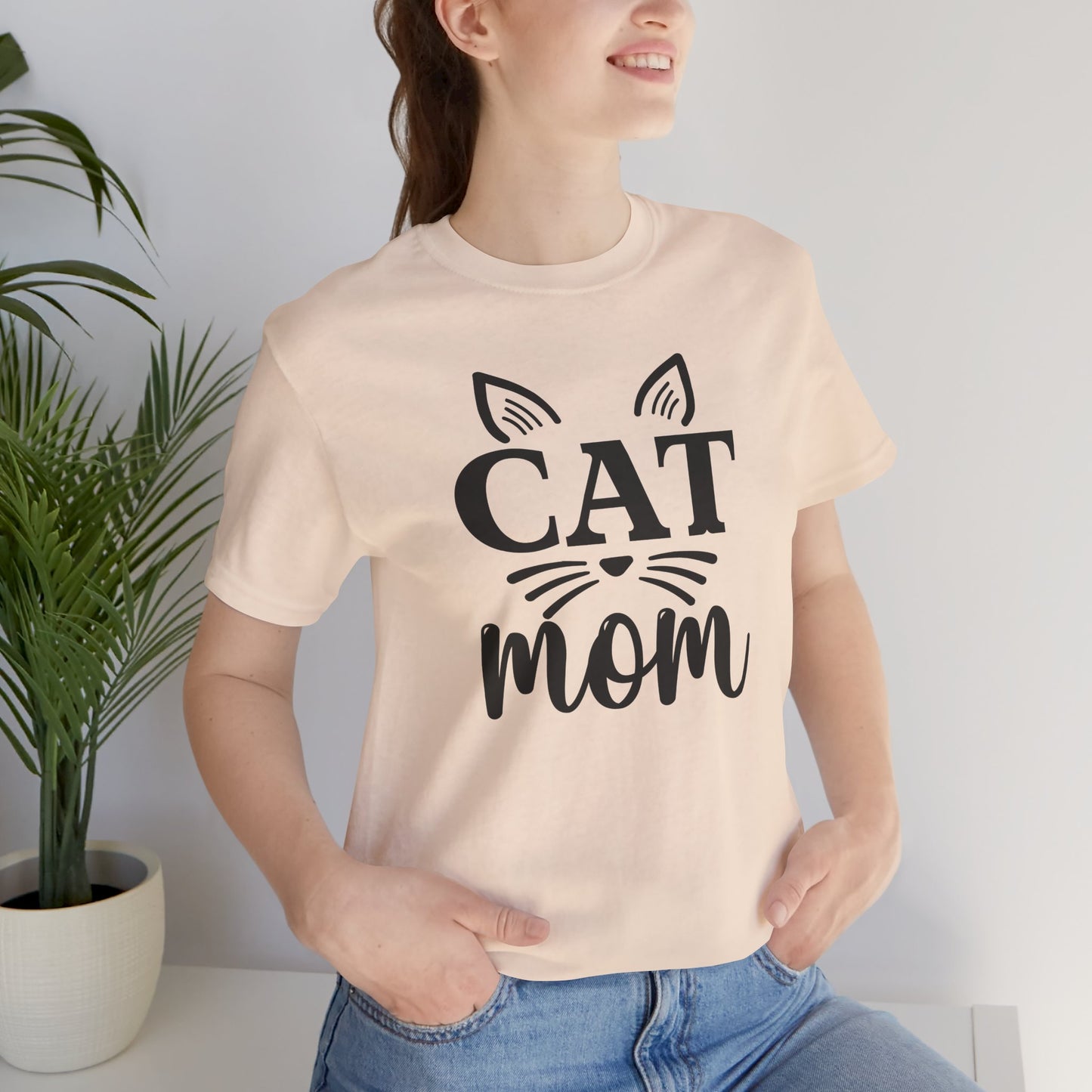 Cat Mom Tee, Unisex T-Shirt for Cat Lovers, Gift for Pet Moms, Funny Cat Apparel, Cute Kitten Lovers Tee