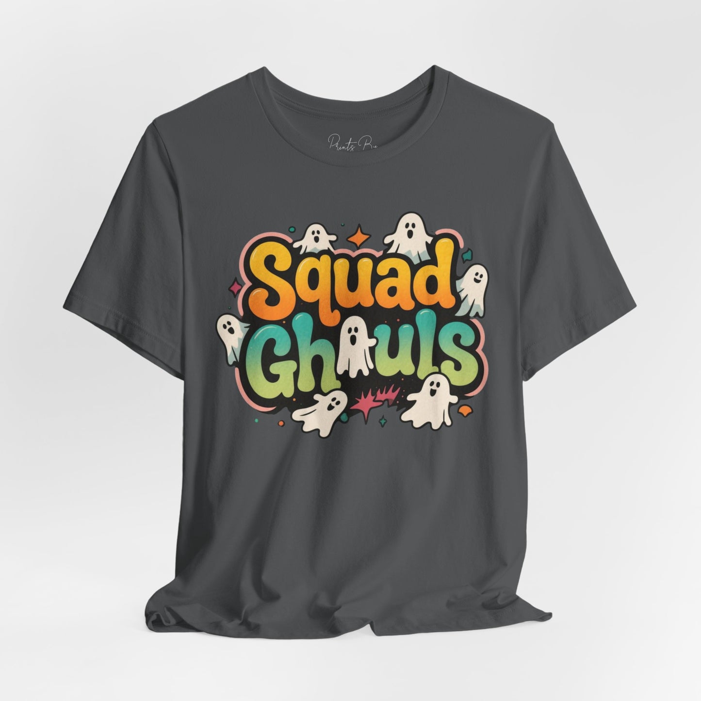 Unisex Ghost Squad Tee, Halloween Shirt, Cute Graphic Tee, Casual Wear, Party Outfits, Fun Gift Idea