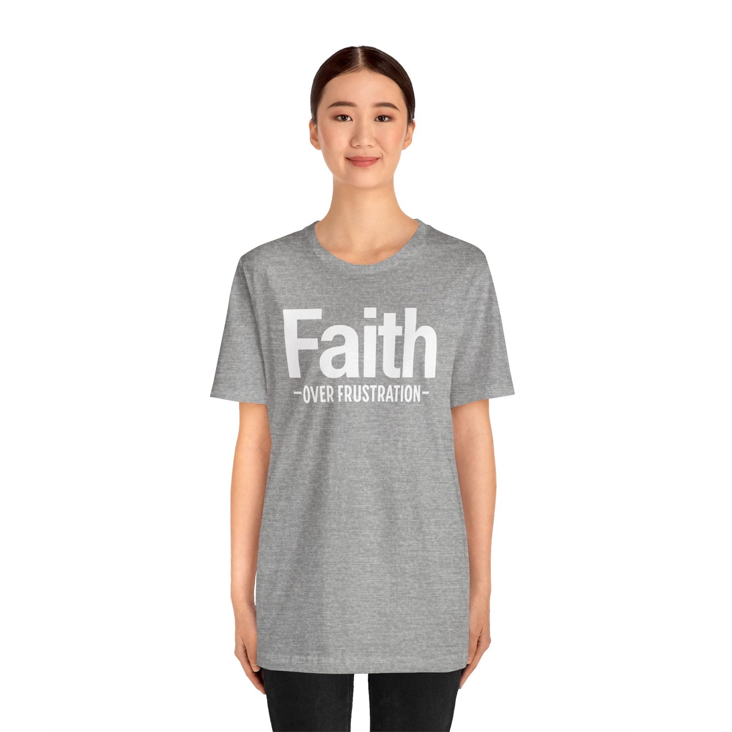 Faith Over Frustration Unisex Tee | Inspirational T-Shirt, Motivational Gift, Positive Vibe Apparel, Everyday Wear, Casual Outfit
