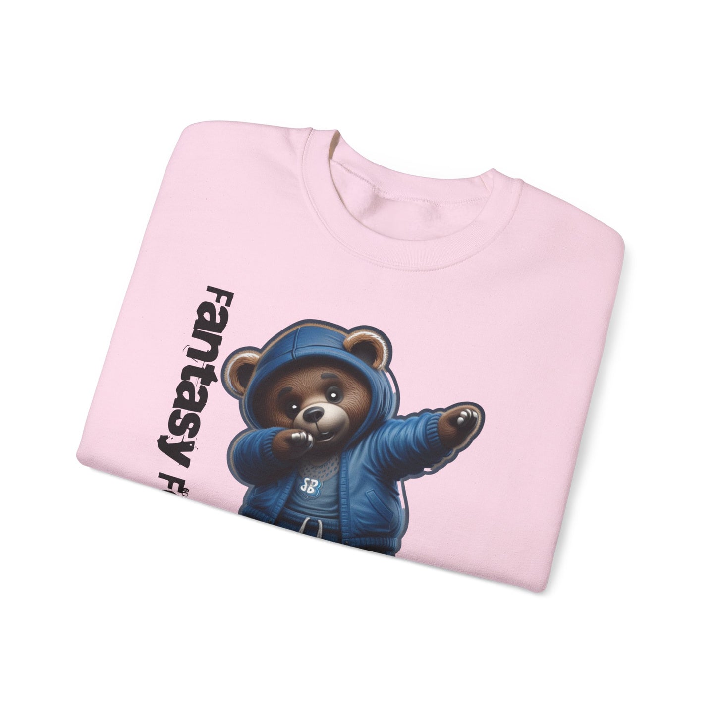 Fantasy Football Legend Unisex Crewneck Sweatshirt, Cozy Sportswear, Gift for Sports Fans, Fall Layering, Cute Bear Design