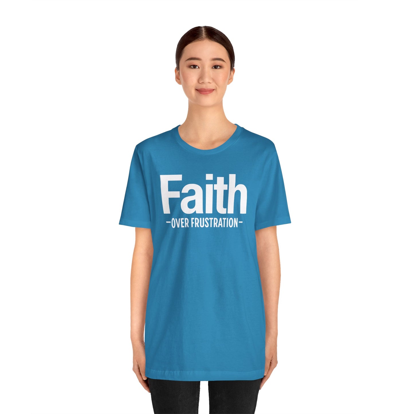 Faith Over Frustration Unisex Tee | Inspirational T-Shirt, Motivational Gift, Positive Vibe Apparel, Everyday Wear, Casual Outfit