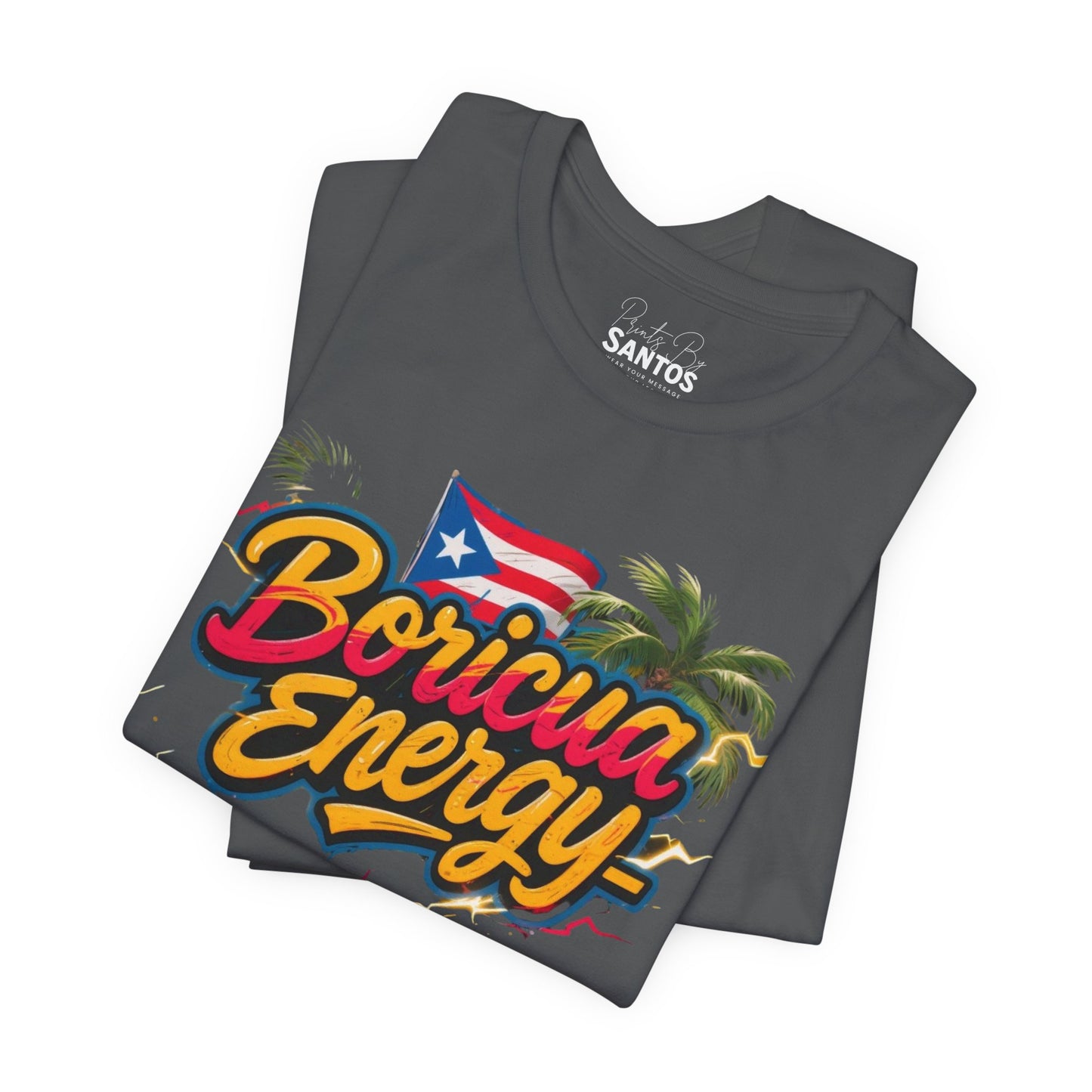 Boricua Energy T-Shirt, Unisex Jersey Tee for Puerto Rican Pride, Casual Wear, Gift for Friends, Vibrant Festival Apparel
