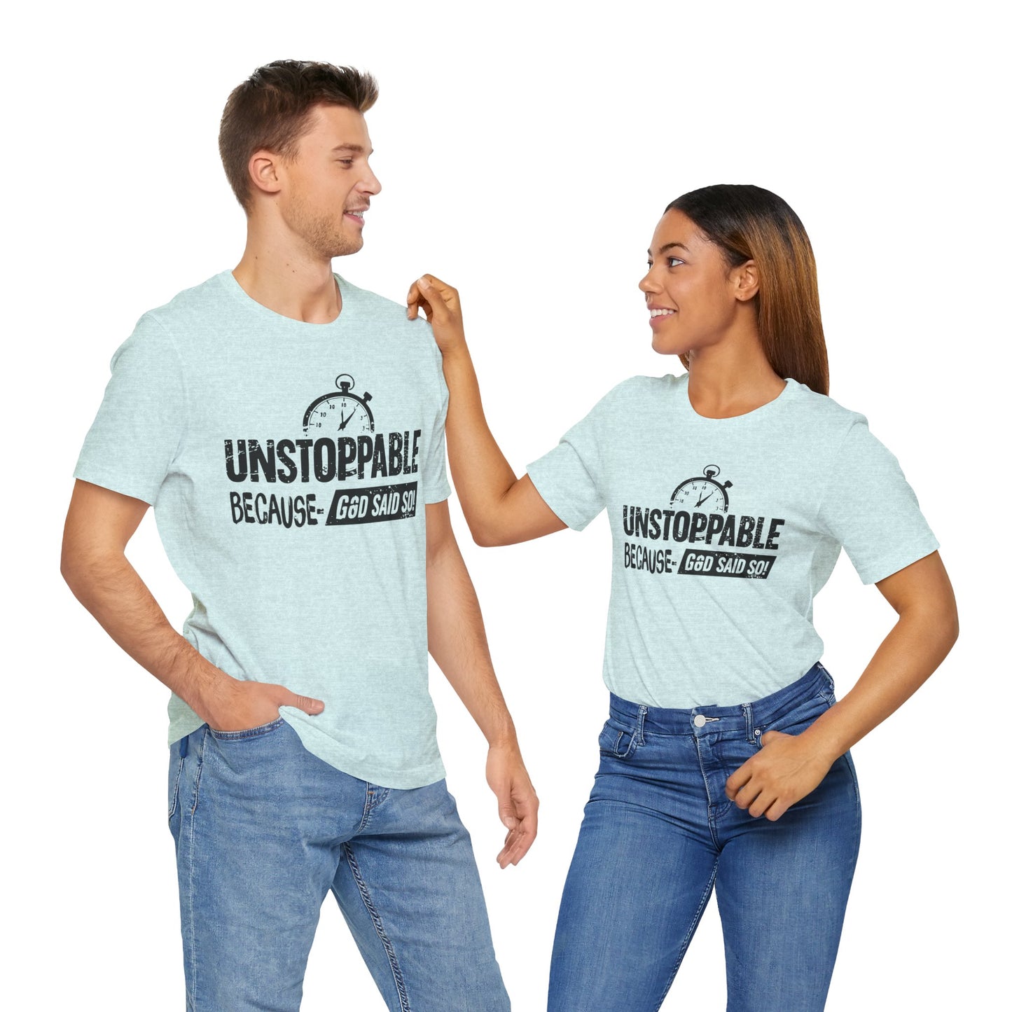 Unstoppable God's Promise Tee - Motivational Shirt, Inspirational Fashion, Faith Gift, Casual Wear, Everyday Tee