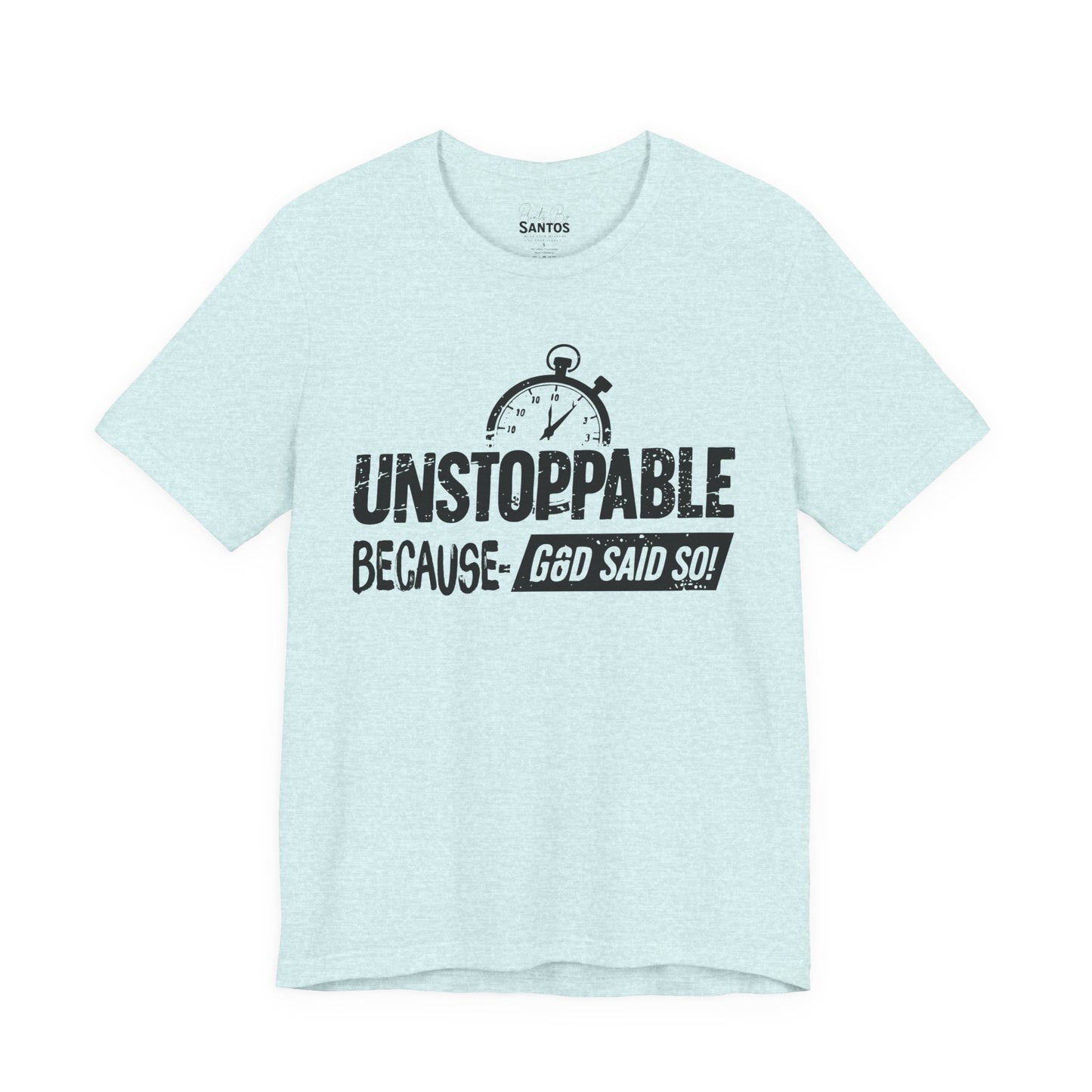 Unstoppable God's Promise Tee - Motivational Shirt, Inspirational Fashion, Faith Gift, Casual Wear, Everyday Tee
