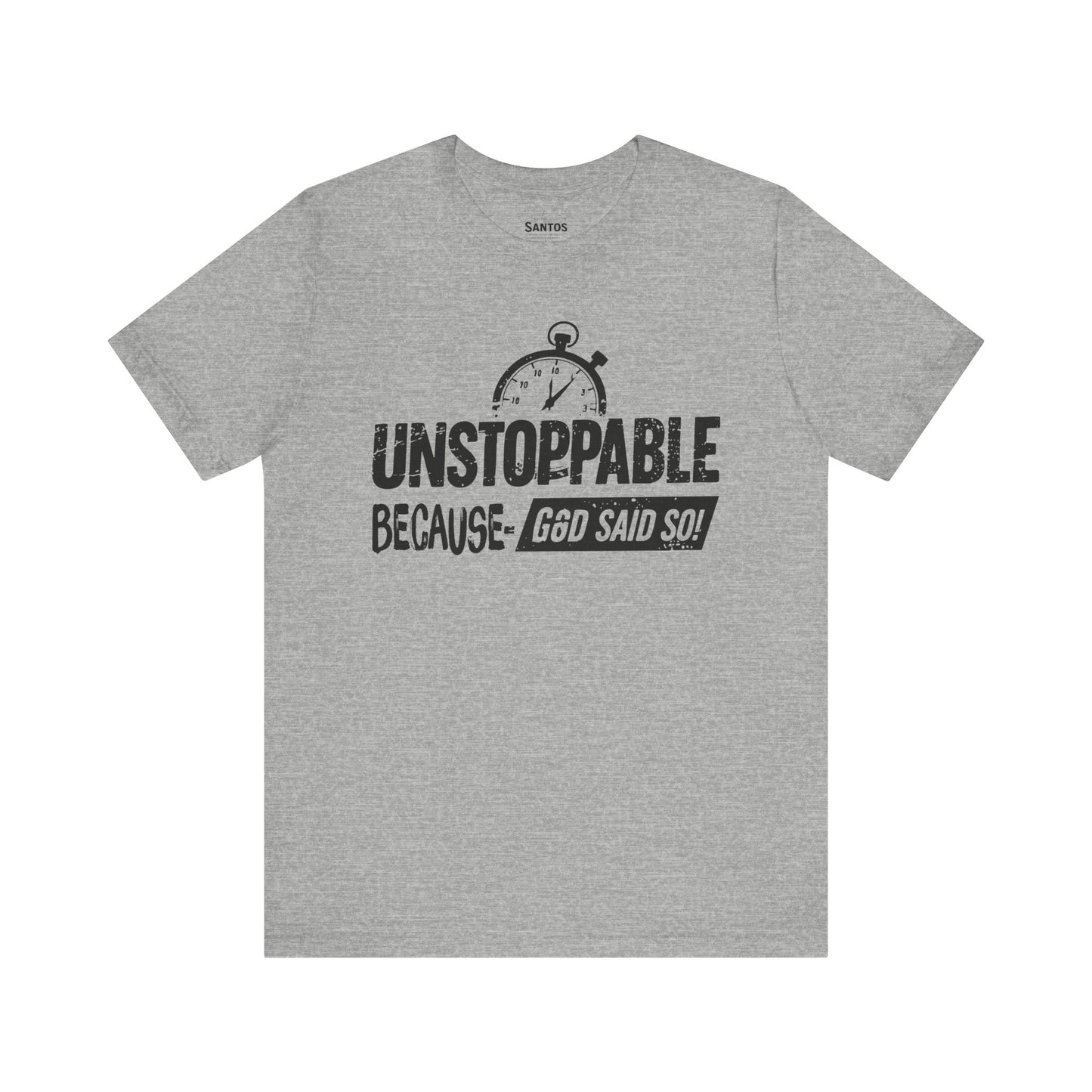 Unstoppable God's Promise Tee - Motivational Shirt, Inspirational Fashion, Faith Gift, Casual Wear, Everyday Tee
