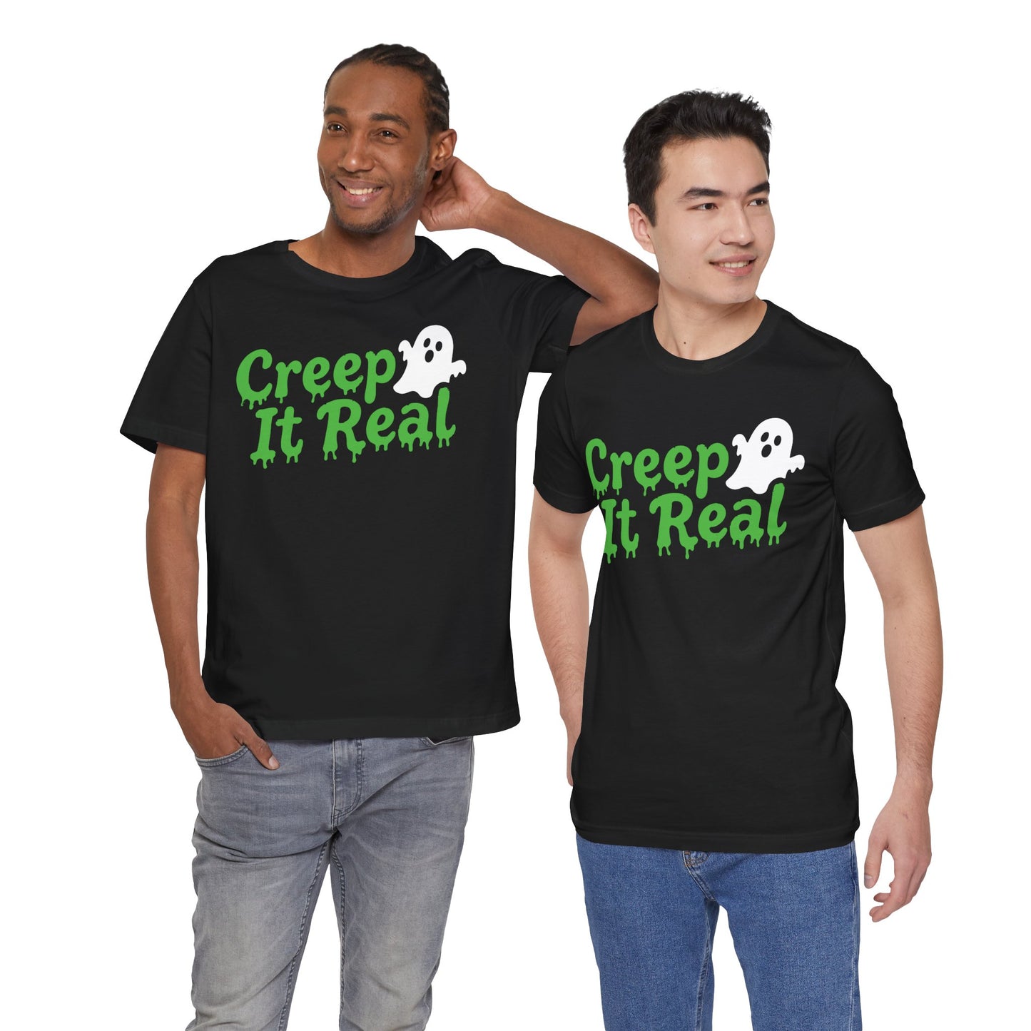 Creepy Ghost Graphic Tee | Halloween Unisex Shirt | October Festive Wear, Spooky Gift, Casual Style, Unique Horror Tee