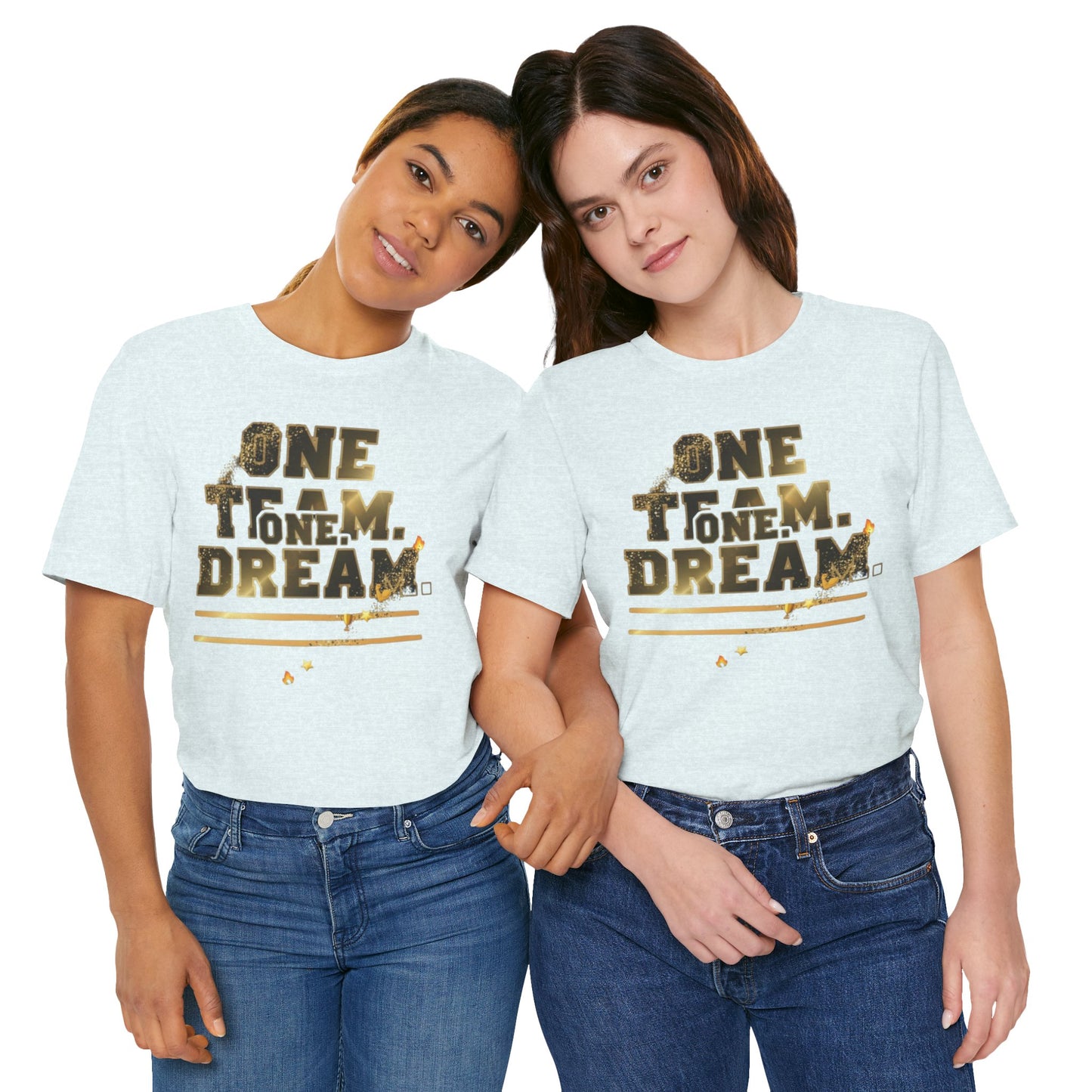 One Team, One Dream Tee - Perfect for Team Spirit, Motivational Wear, Casual Outings, Sport Events, Gifts