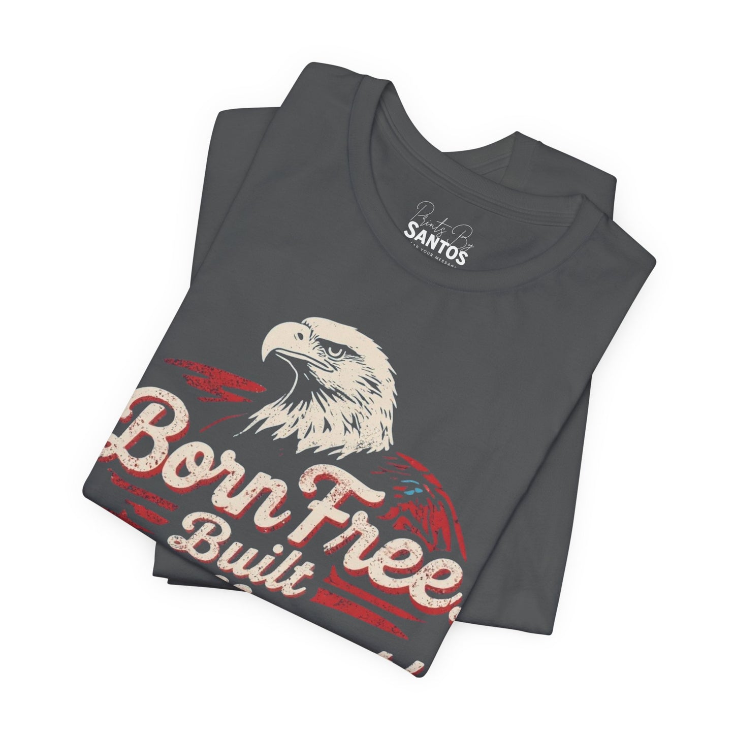 Born Free Eagle Graphic Tee | Unisex Jersey Short Sleeve Shirt, Freedom Apparel, Nature Lover Gift, Casual Style