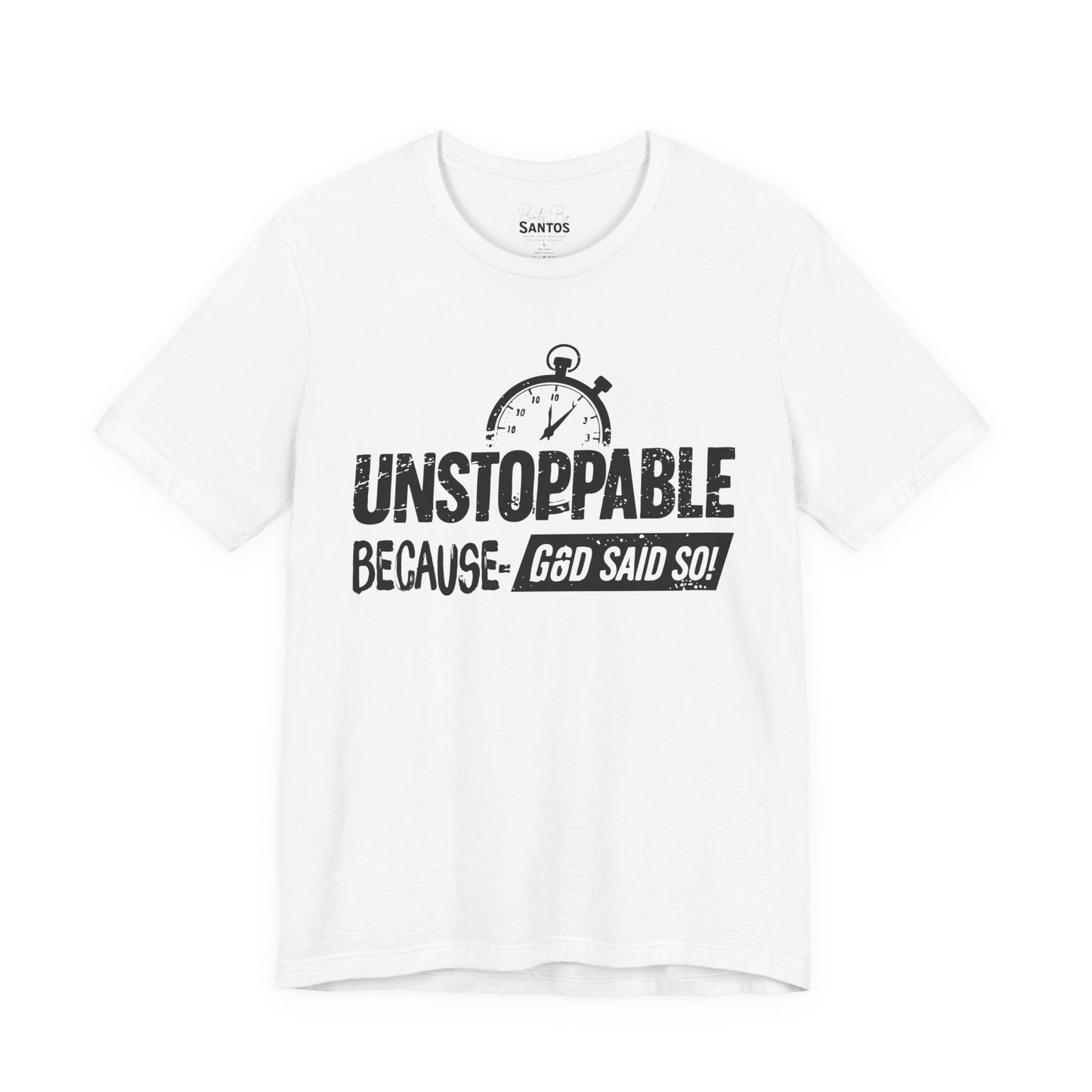 Unstoppable God's Promise Tee - Motivational Shirt, Inspirational Fashion, Faith Gift, Casual Wear, Everyday Tee