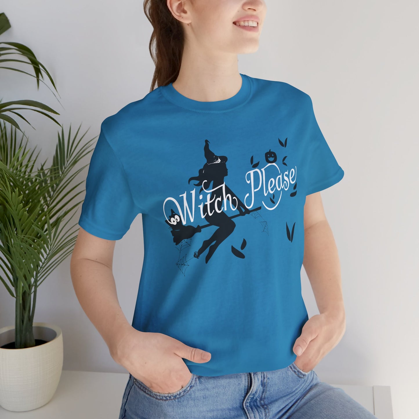 Witch Please Tee - Unisex Short Sleeve T-Shirt for Halloween, Fall Fashion, Witchcraft Lovers, Casual Wear, Gifts for Her
