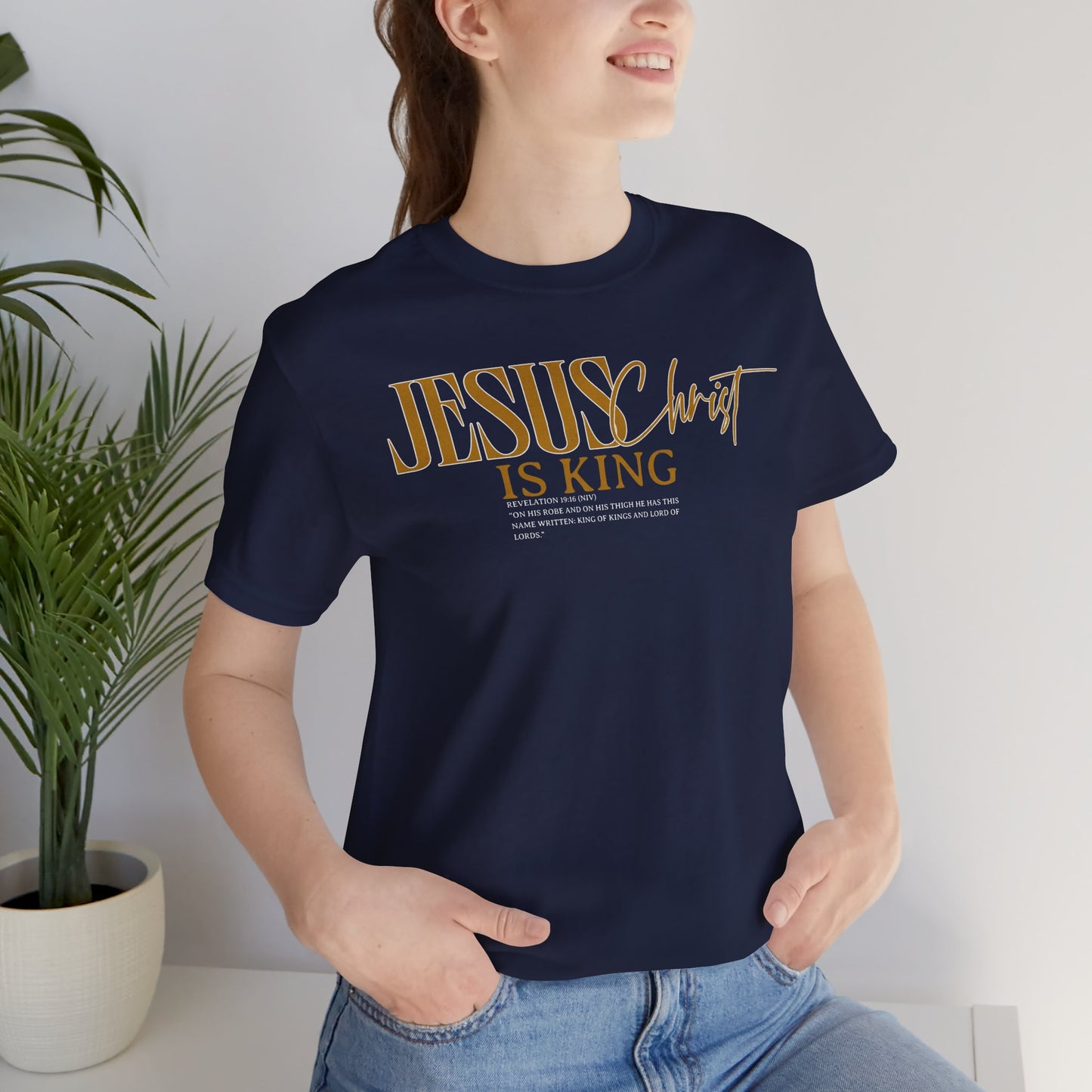 Jesus Christ is King Unisex Tee | Faith-Based T-Shirt for Inspirational Wear, Gift for Christians, Church Events, Casual Outfits, [...]