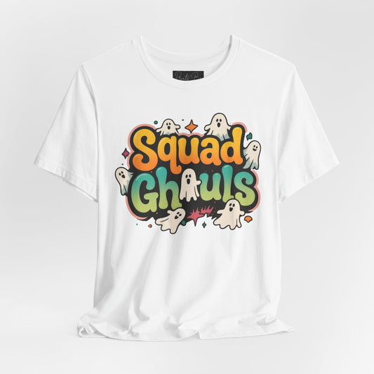 Unisex Ghost Squad Tee, Halloween Shirt, Cute Graphic Tee, Casual Wear, Party Outfits, Fun Gift Idea