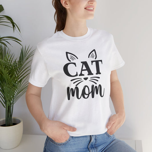 Cat Mom Tee, Unisex T-Shirt for Cat Lovers, Gift for Pet Moms, Funny Cat Apparel, Cute Kitten Lovers Tee
