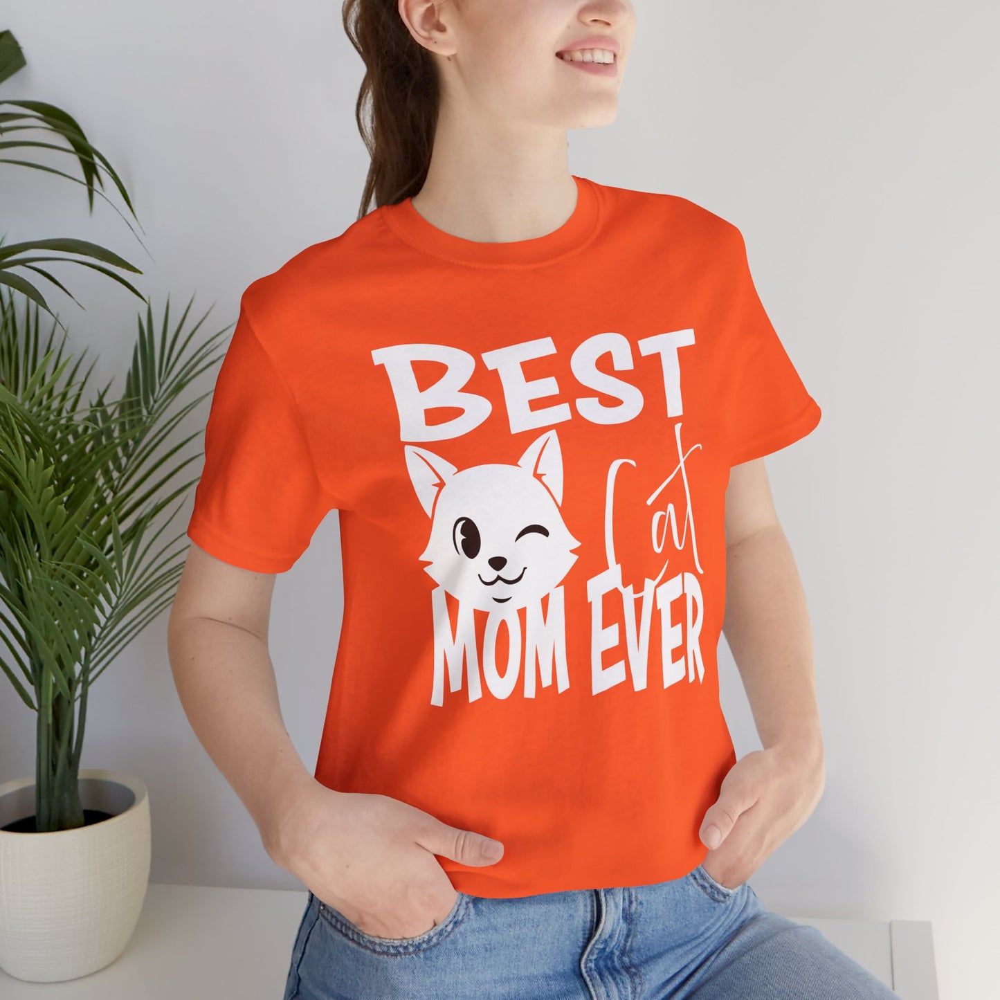 Best Cat Mom Ever Unisex Tee, Gift for Cat Lovers, Cute Cat Shirt, Mother's Day Gift, Pet Lover Apparel, Funny Cat Mom T-Shirt