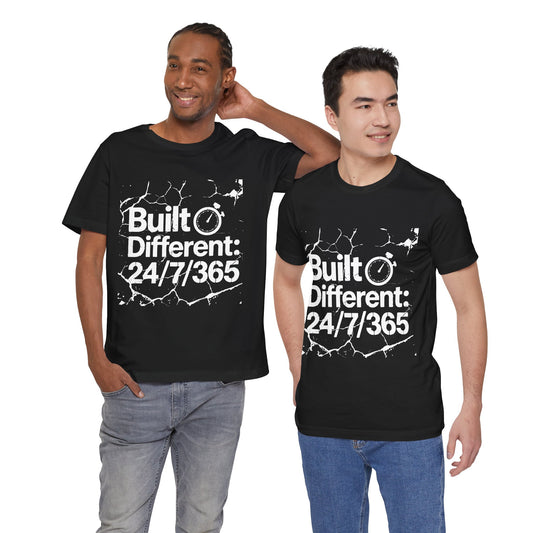 Built Different Graphic Tee | Unisex T-Shirt for Motivated Individuals | Perfect for Everyday Wear, Workout, Gifts, and Events
