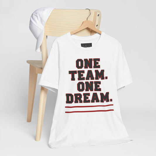 Team Spirit Tee - Unisex Jersey Short Sleeve Tee, Sports Apparel, Team Collaboration Shirt, Gift for Athletes, Motivational Wear