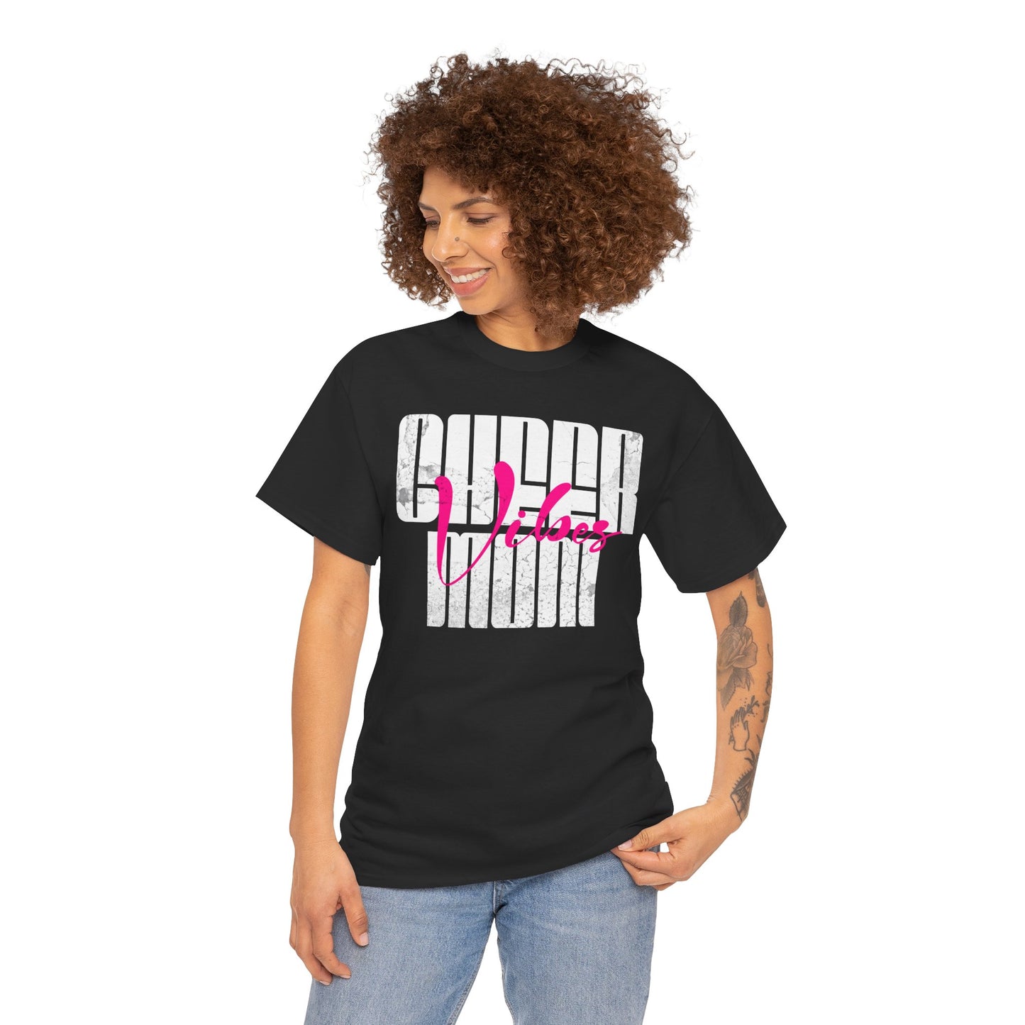 Unisex Heavy Cotton Tee with Bold Super Mom Design - Perfect Gift for Mother's Day, Casual Wear, Family Gatherings, Moms Night Out, [...]
