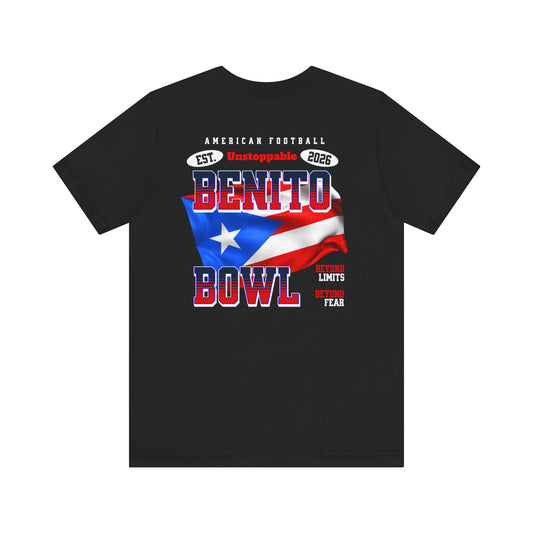 Unisex Football Tee: Benito Bowl Edition - Perfect for Game Day, Sports Events, Team Spirit, Gift Ideas, and Casual Wear