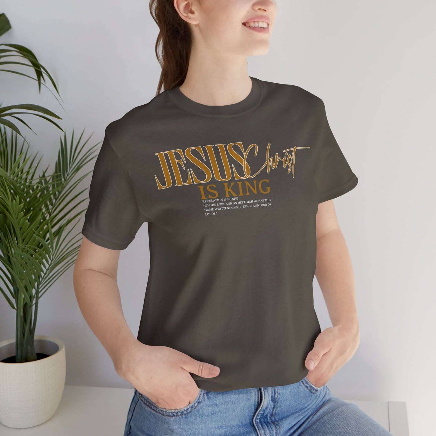 Jesus Christ is King Unisex Tee | Faith-Based T-Shirt for Inspirational Wear, Gift for Christians, Church Events, Casual Outfits, [...]