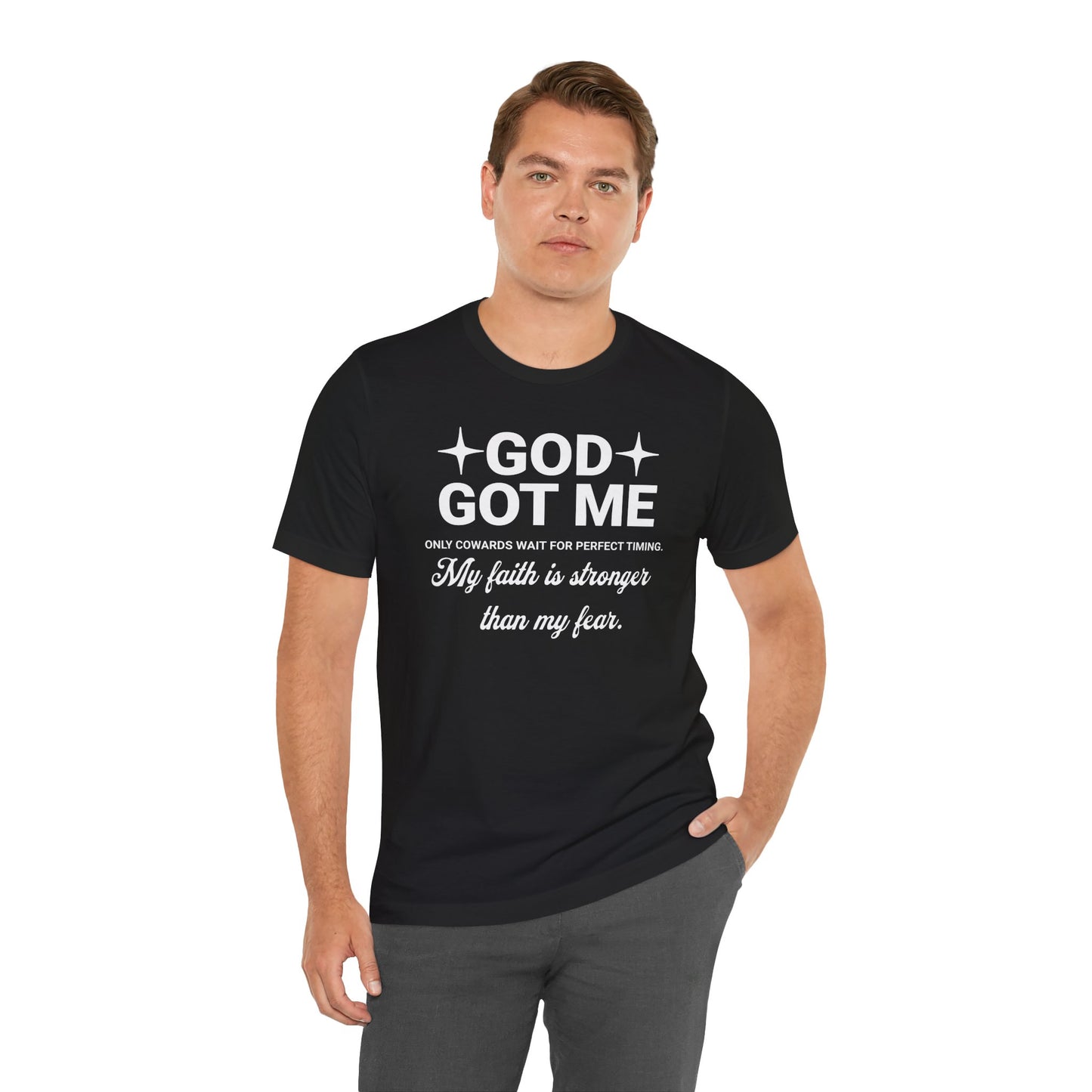 God Got Me Inspiring Faith Tee, Unisex Motivational Shirt, Christian Gift, Everyday Wear, Faith-Based Apparel