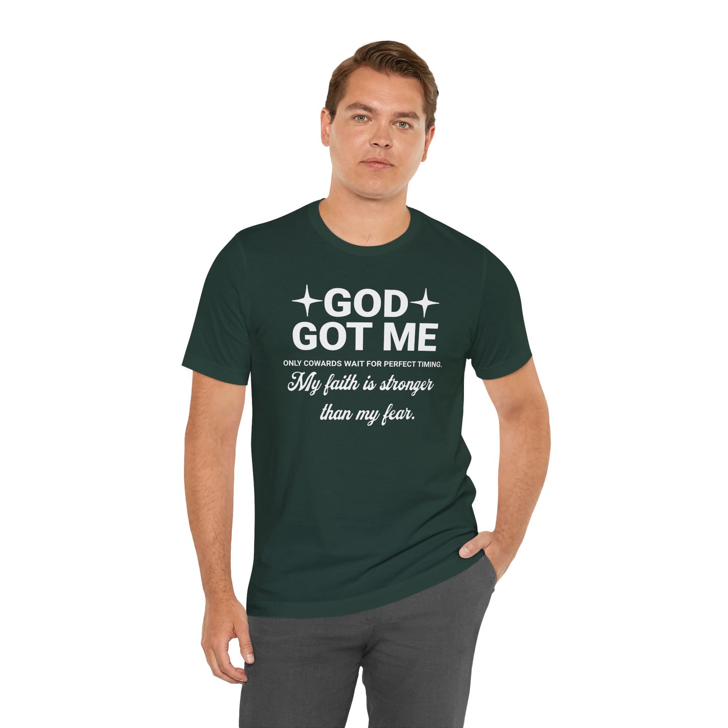 God Got Me Inspiring Faith Tee, Unisex Motivational Shirt, Christian Gift, Everyday Wear, Faith-Based Apparel
