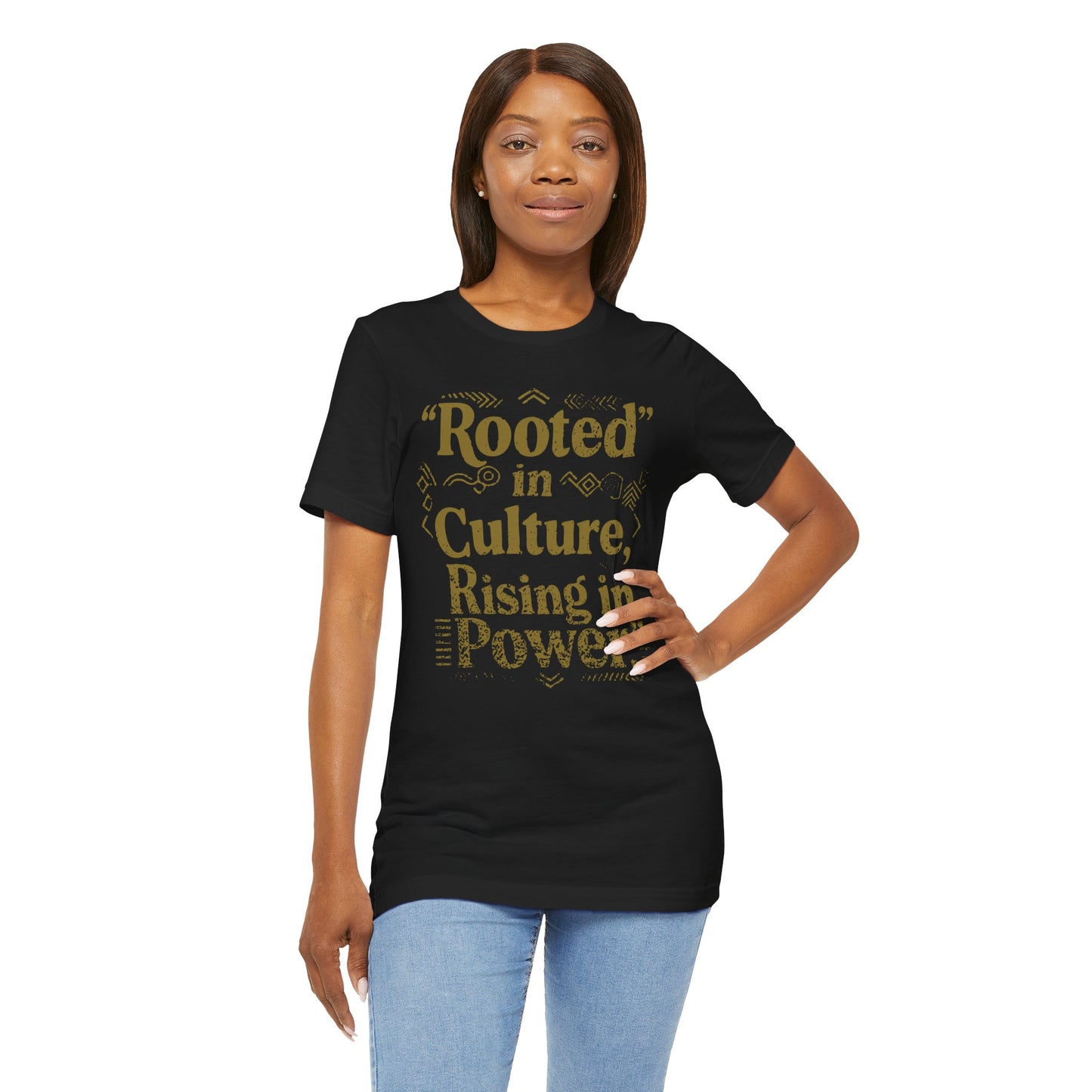 Rooted Culture Unisex Tee - Rising in Power, Black Short Sleeve Shirt, Inspirational Tee, Afrocentric Apparel, Gifts for Activists, [...]