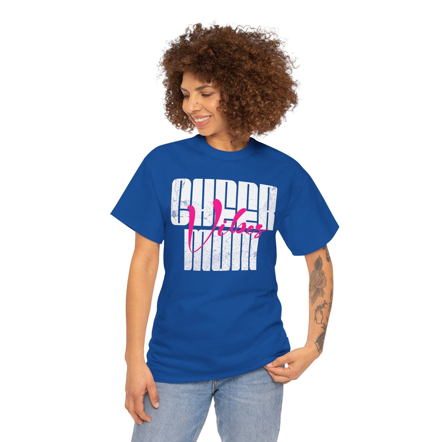 Unisex Heavy Cotton Tee with Bold Super Mom Design - Perfect Gift for Mother's Day, Casual Wear, Family Gatherings, Moms Night Out, [...]