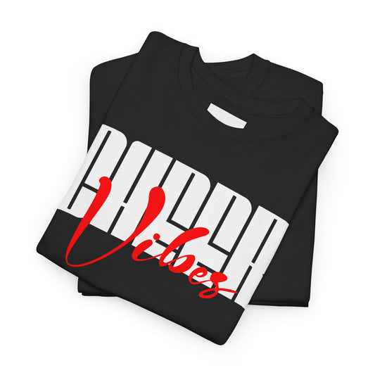 Unisex Heavy Cotton Tee - 'Good Vibes' Graphic Tee, Casual Streetwear, Gift for Friends, Summer Wardrobe Essential, Relaxed Fit T-Shirt