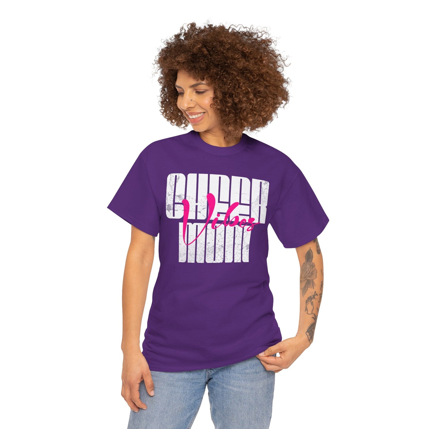 Unisex Heavy Cotton Tee with Bold Super Mom Design - Perfect Gift for Mother's Day, Casual Wear, Family Gatherings, Moms Night Out, [...]