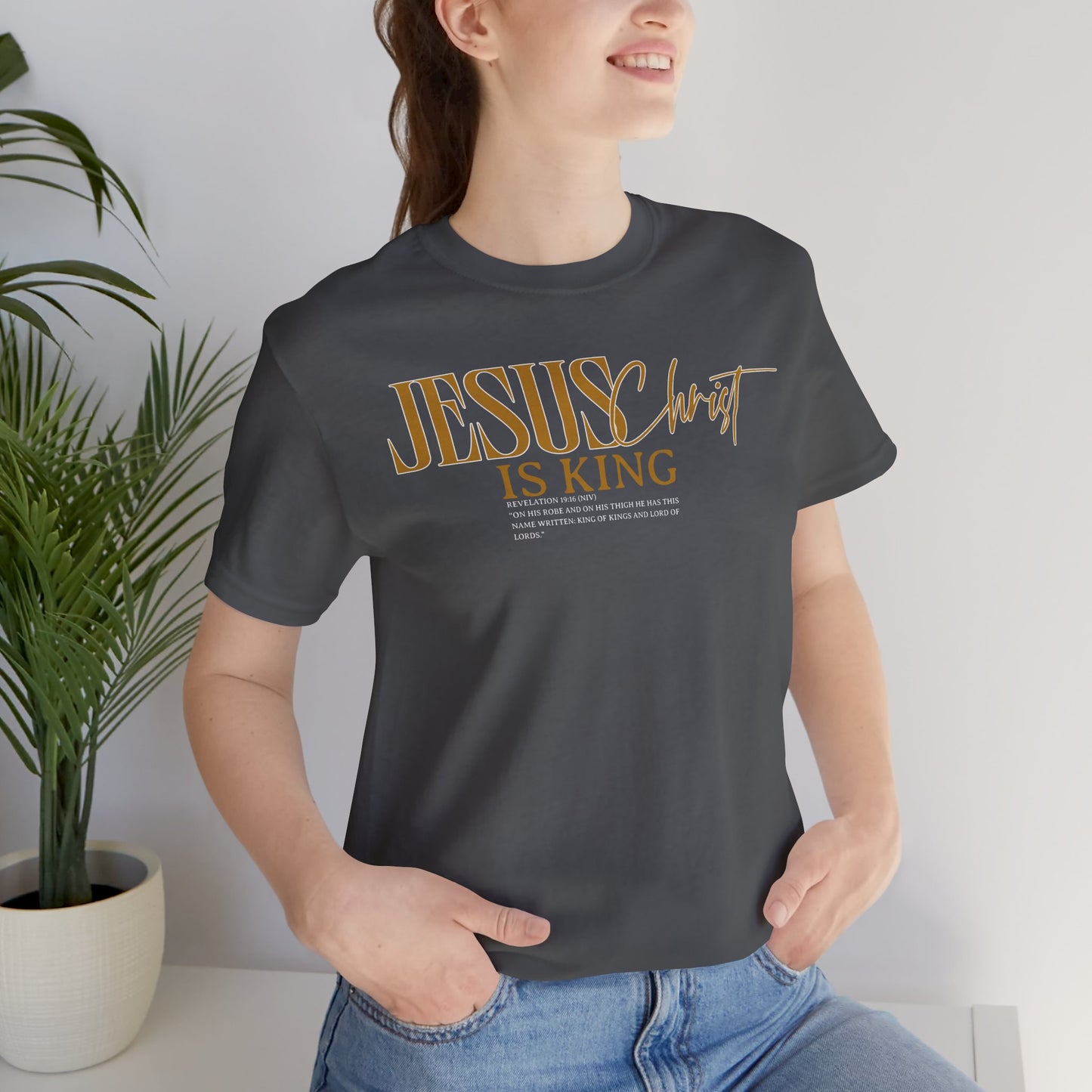 Jesus Christ is King Unisex Tee | Faith-Based T-Shirt for Inspirational Wear, Gift for Christians, Church Events, Casual Outfits, [...]