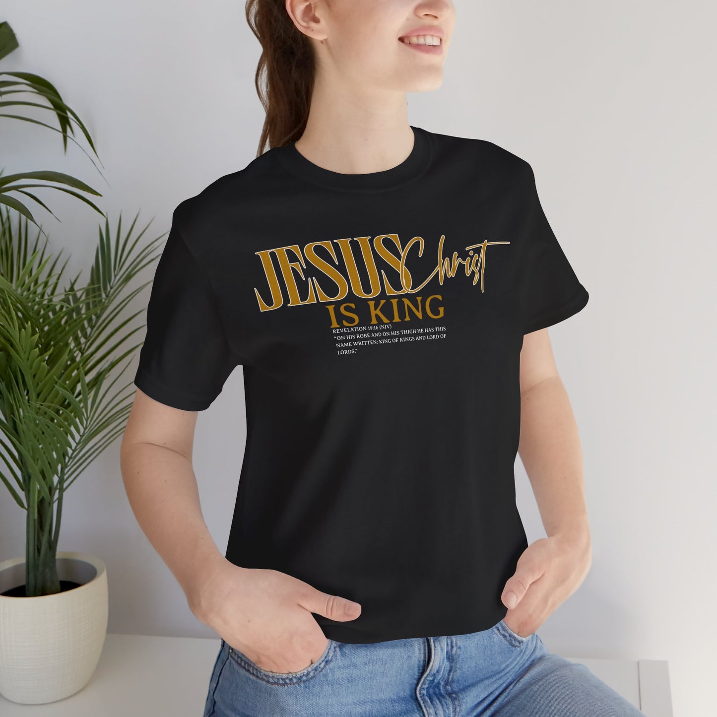 Jesus Christ is King Unisex Tee | Faith-Based T-Shirt for Inspirational Wear, Gift for Christians, Church Events, Casual Outfits, [...]
