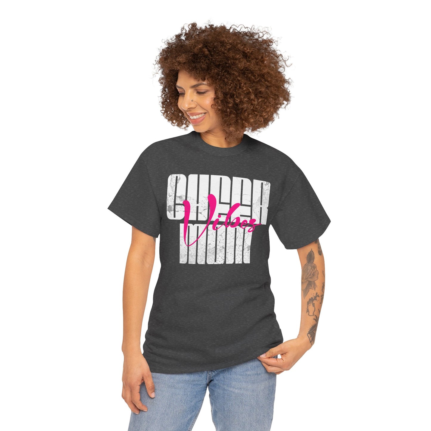 Unisex Heavy Cotton Tee with Bold Super Mom Design - Perfect Gift for Mother's Day, Casual Wear, Family Gatherings, Moms Night Out, [...]
