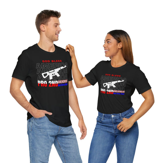 Pro 2nd Amendment Unisex Tee, Patriotic T-Shirt, American Pride Shirt, Gun Rights Apparel, Independence Day Gift, Freedom Tee