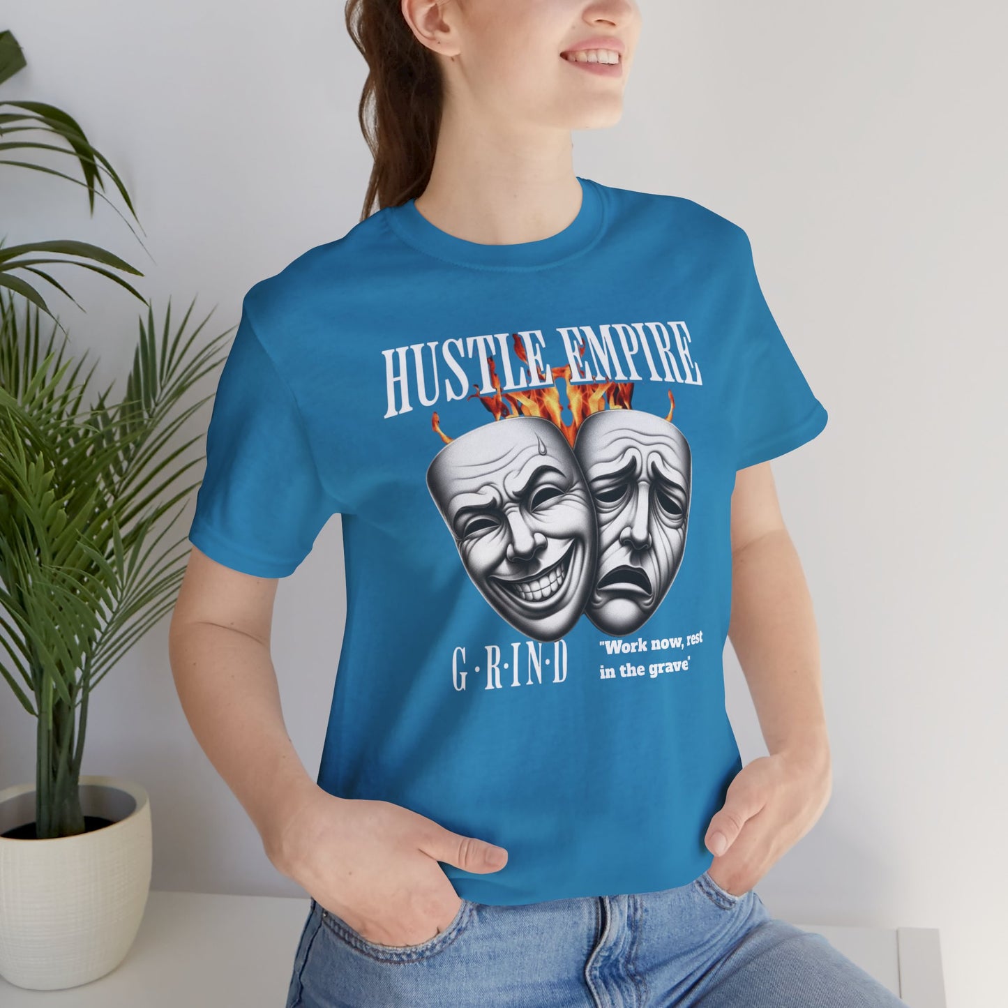 Hustle Empire Graphic Tee, Motivational T-Shirt, Unisex Short Sleeve Shirt, Streetwear Apparel, Gift for Entrepreneurs