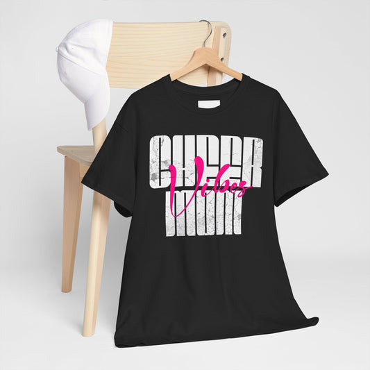 Unisex Heavy Cotton Tee with Bold Super Mom Design - Perfect Gift for Mother's Day, Casual Wear, Family Gatherings, Moms Night Out, [...]