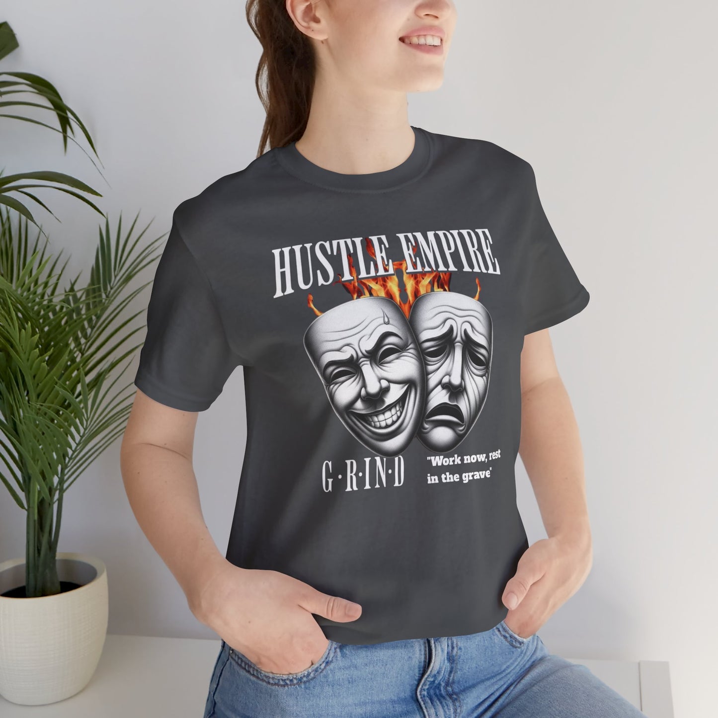 Hustle Empire Graphic Tee, Motivational T-Shirt, Unisex Short Sleeve Shirt, Streetwear Apparel, Gift for Entrepreneurs
