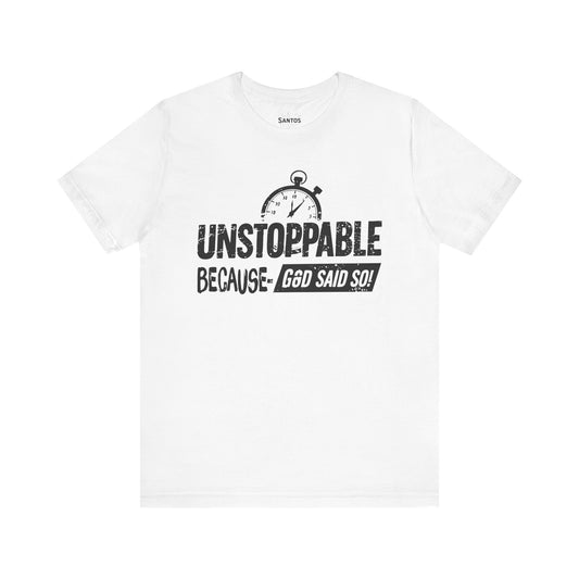 Unstoppable God's Promise Tee - Motivational Shirt, Inspirational Fashion, Faith Gift, Casual Wear, Everyday Tee