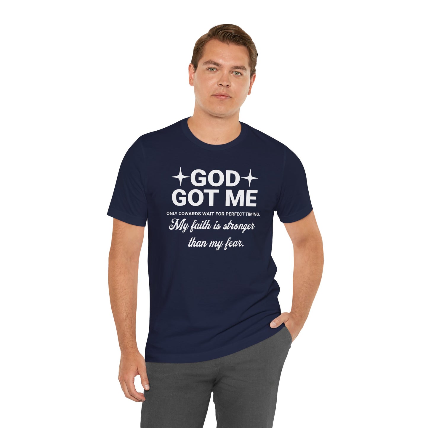 God Got Me Inspiring Faith Tee, Unisex Motivational Shirt, Christian Gift, Everyday Wear, Faith-Based Apparel