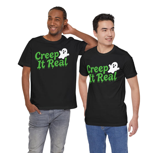 Creepy Ghost Graphic Tee | Halloween Unisex Shirt | October Festive Wear, Spooky Gift, Casual Style, Unique Horror Tee
