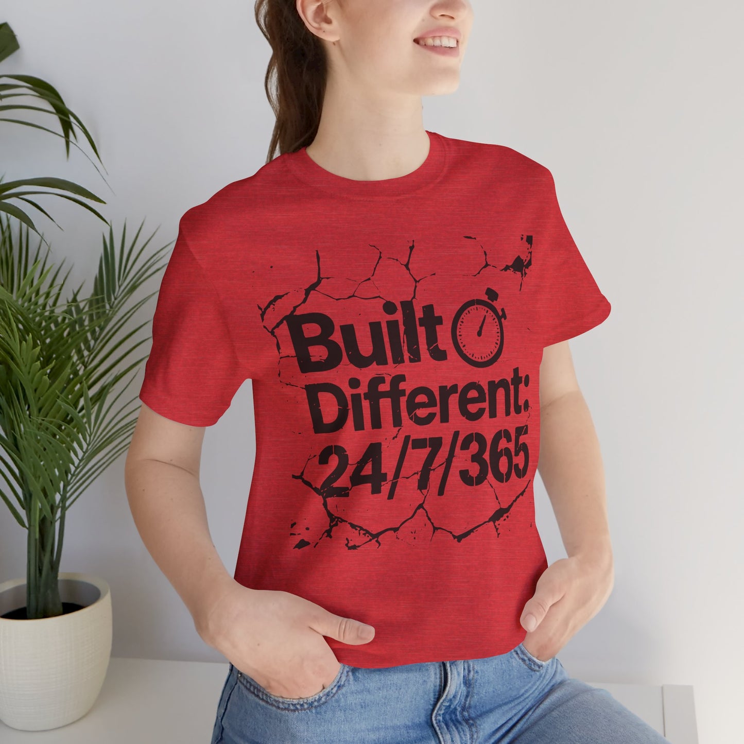 Built Different Unisex Tee, Motivational Shirt, Daily Wear, Fitness Gift, Inspirational Gift, Casual Style, Birthday Gift