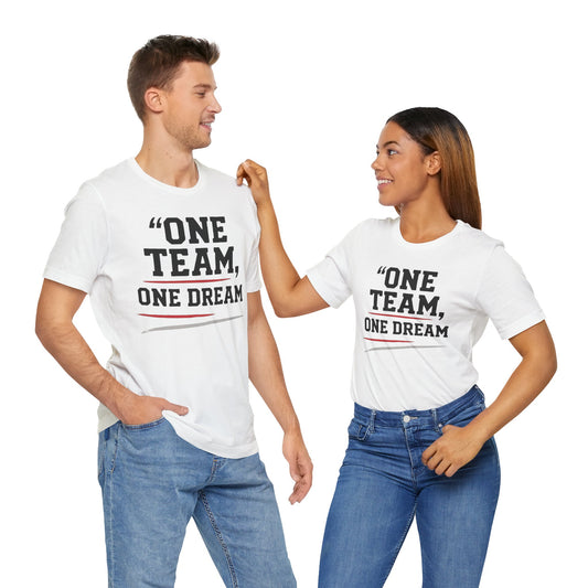 Team Spirit Unisex Tee - Motivational Tee, Gift for Sports Lovers, Casual Wear, Team Building, Inspirational Shirt